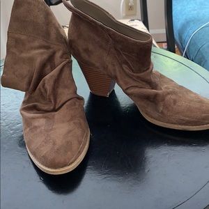 High heel ankle boots.